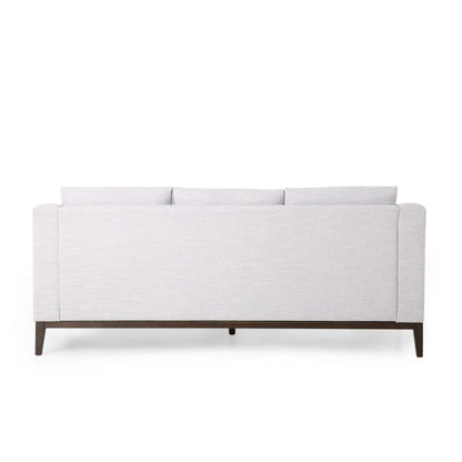 Elliston Fabric Contemporary 3-seater Sofa with Accent Pillows by Christopher Knight Home