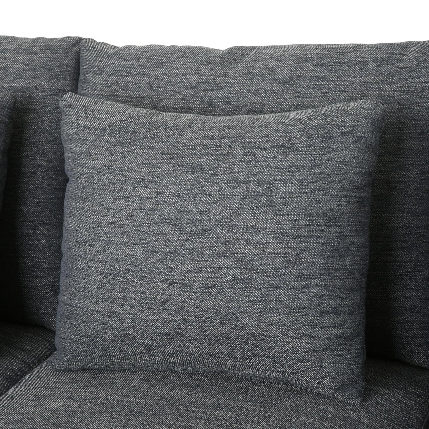 Elliston Fabric Contemporary 3-seater Sofa with Accent Pillows by Christopher Knight Home