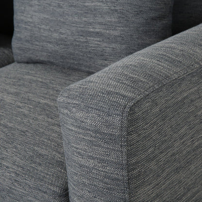Elliston Fabric Contemporary 3-seater Sofa with Accent Pillows by Christopher Knight Home