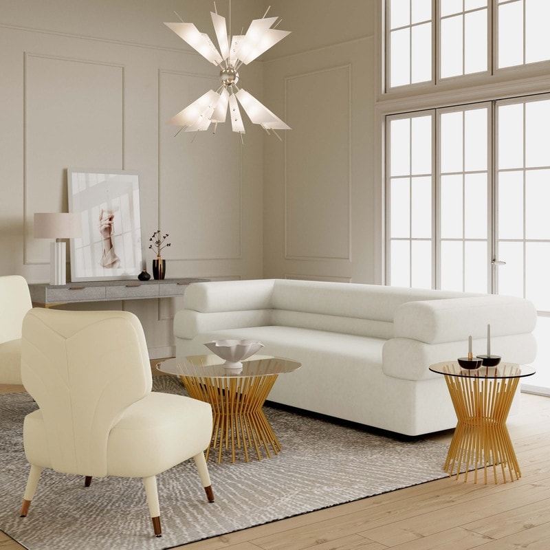 Elsa Upholstered Sofa by Inspire Me Home Decor