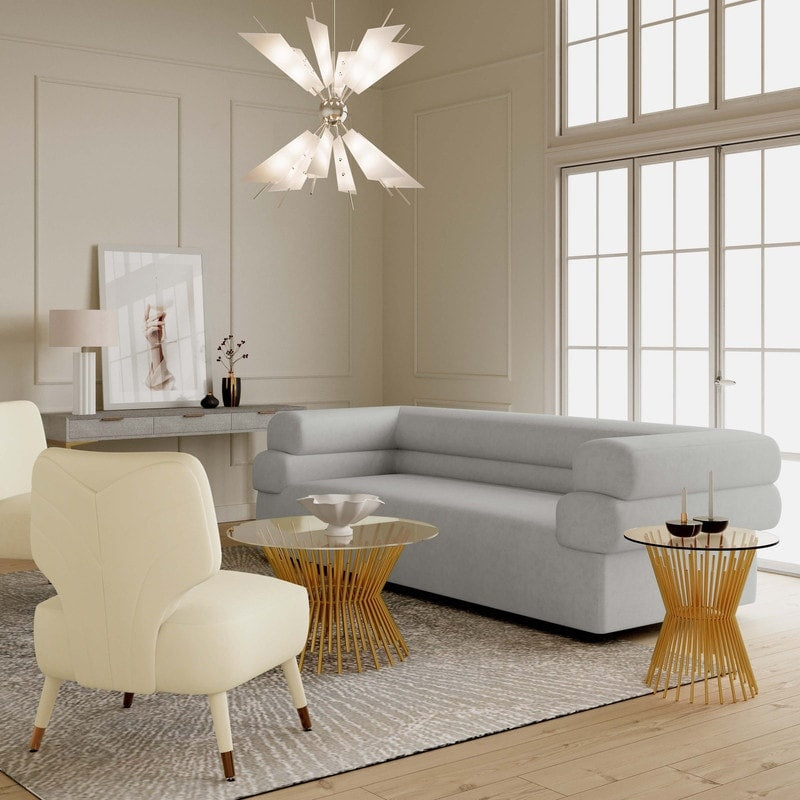 Elsa Upholstered Sofa by Inspire Me Home Decor