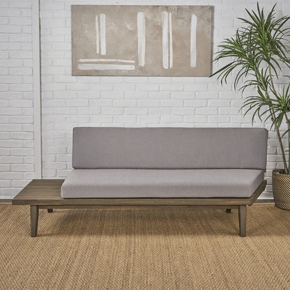 Christopher Knight Home Eulah Minimalist Wood and Fabric Left-Sided Sofa