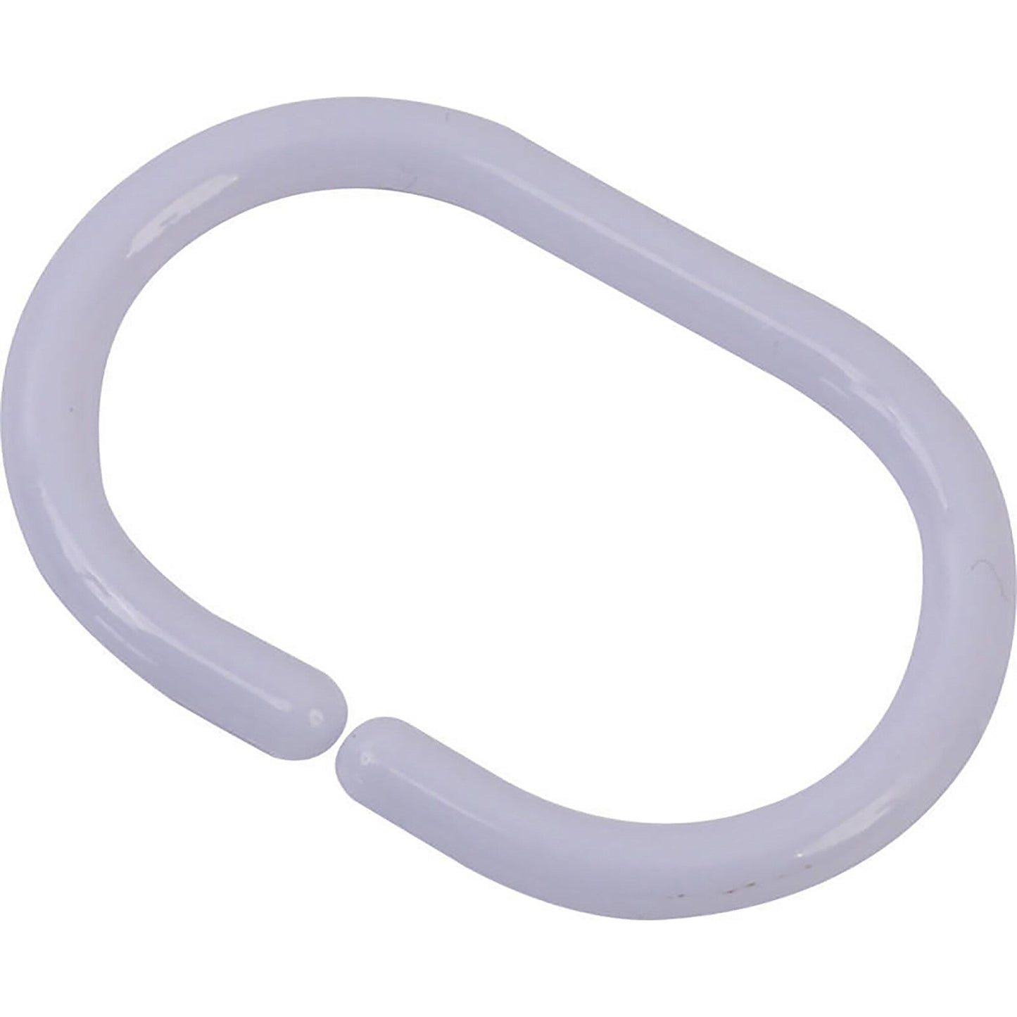Evideco Shower Curtain Rings Plastic Hooks (Set of 12)