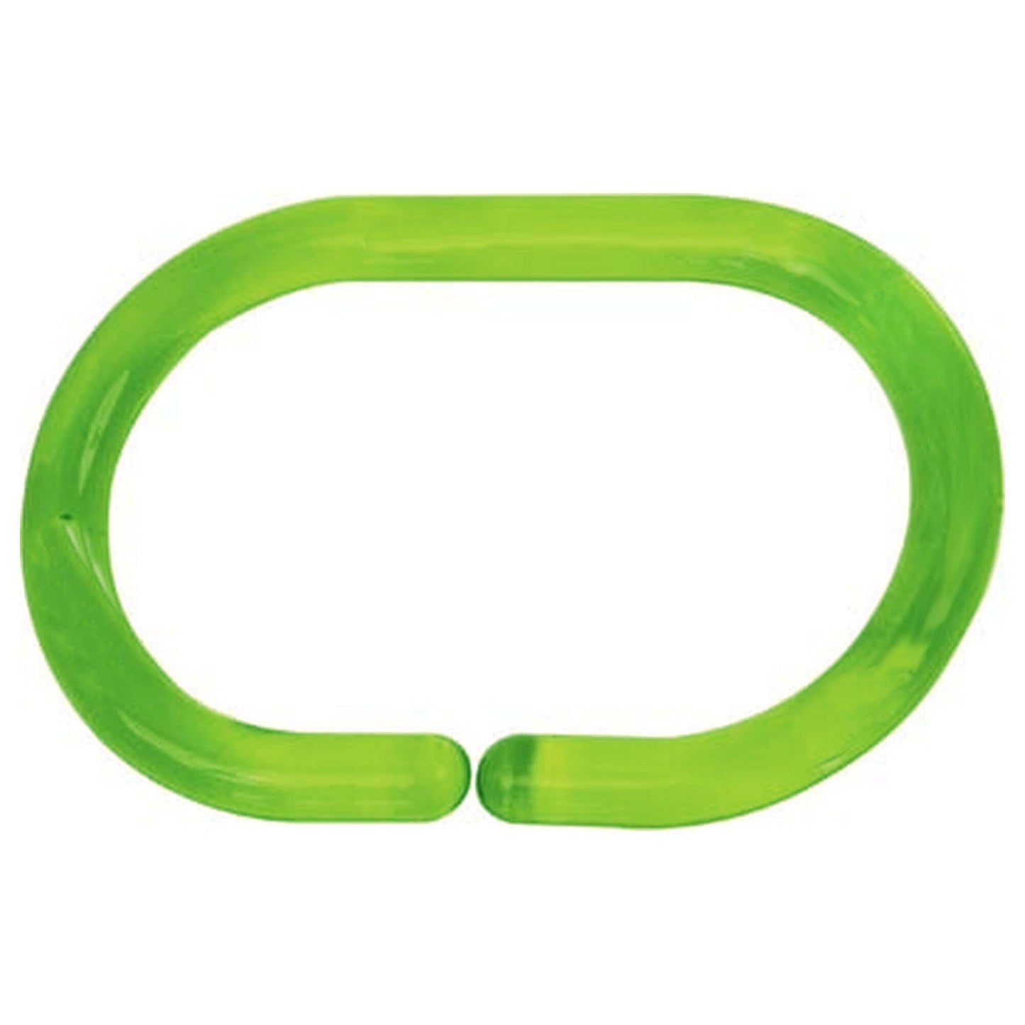 Evideco Shower Curtain Rings Plastic Hooks (Set of 12)