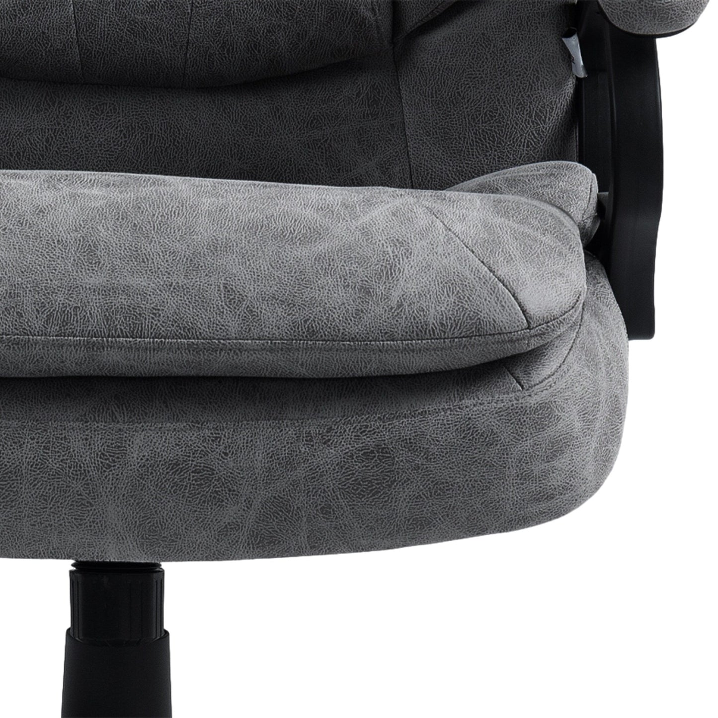 Executive Massage Office Chair Adjustable Backrest Rolling Armchair with Lumbar Heating and Remote Control