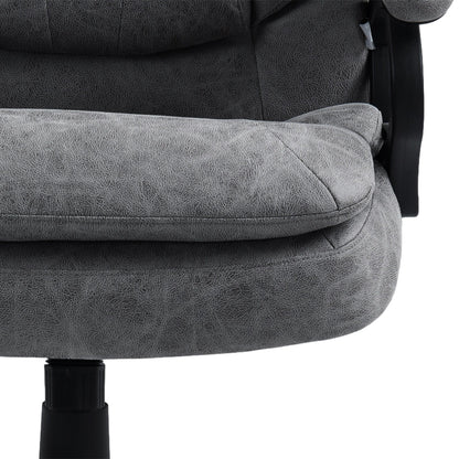 Executive Massage Office Chair Adjustable Backrest Rolling Armchair with Lumbar Heating and Remote Control