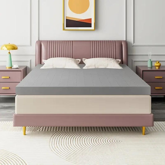 Extra Firm Queen Mattress Topper 2 Inch - High Density Firm Foam Bed Topper, CertiPUR-US Certified