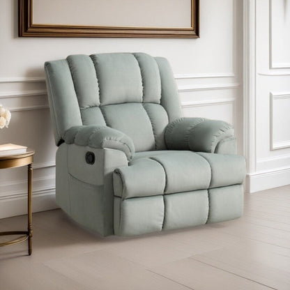 Extra-Large Manual Recliner Chair with 360° Swivel Base and Rocking Motion, Tool-Free Assembly