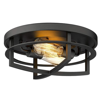 13 2-Light Industrial Ceiling Light Flush Mount Lights