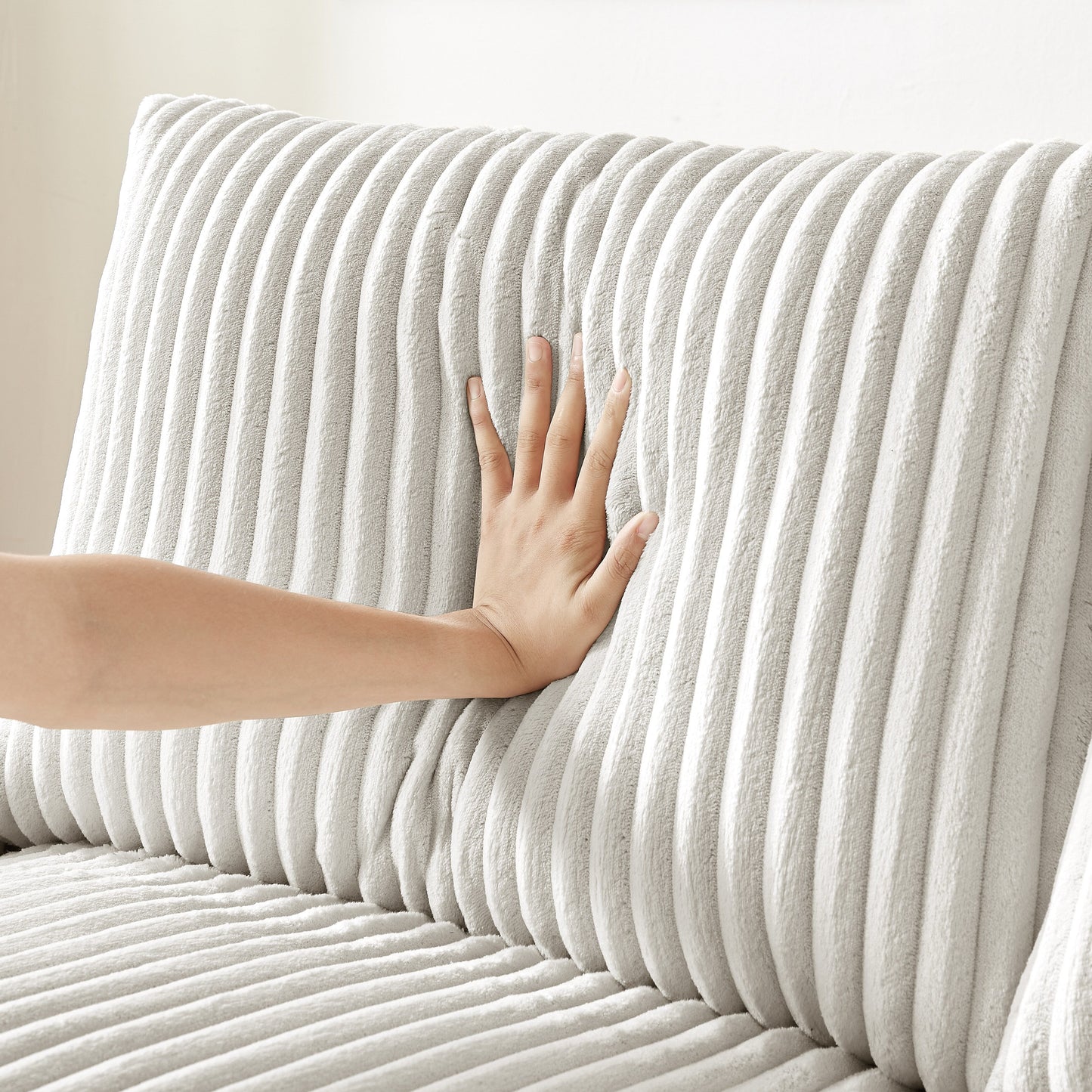 Fabric Loveseat Sofa with Storage Armrest and USB
