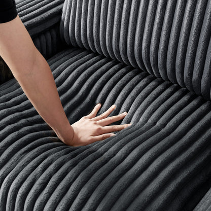 Fabric Loveseat Sofa with Storage Armrest and USB