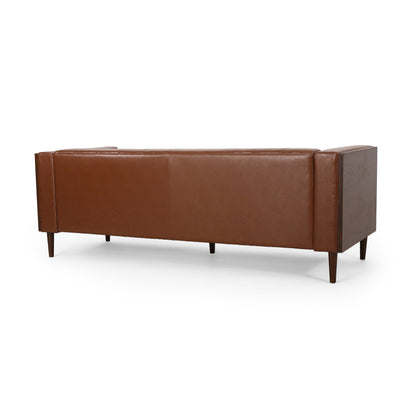 Faraway Modern Tufted Sofa w/ Accent Pillows by Christopher Knight Home