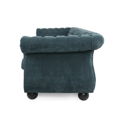 Farhart Tufted 3 Seater Sofa by Christopher Knight Home