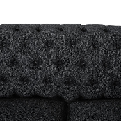 Farhart Tufted 3 Seater Sofa by Christopher Knight Home