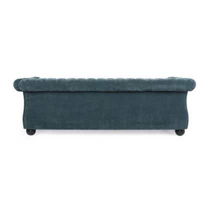 Farhart Tufted 3 Seater Sofa by Christopher Knight Home