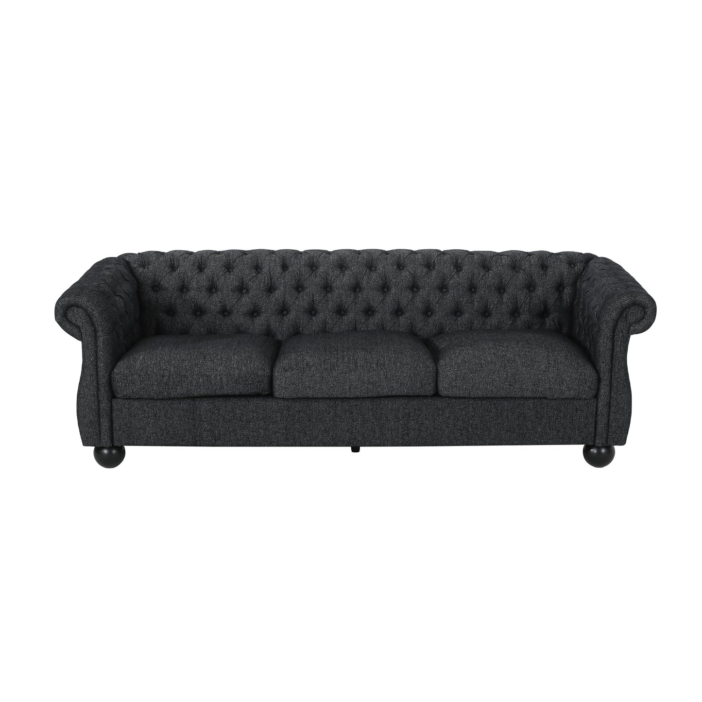 Farhart Tufted 3 Seater Sofa by Christopher Knight Home