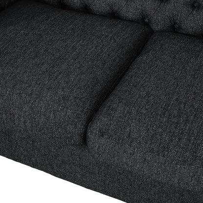 Farhart Tufted 3 Seater Sofa by Christopher Knight Home