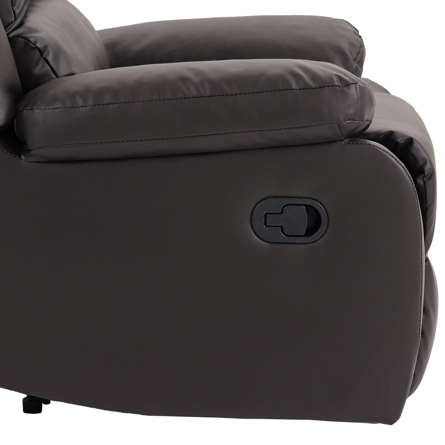Faux Leather Lounge Chair Single Sofa Adjustable Recliners