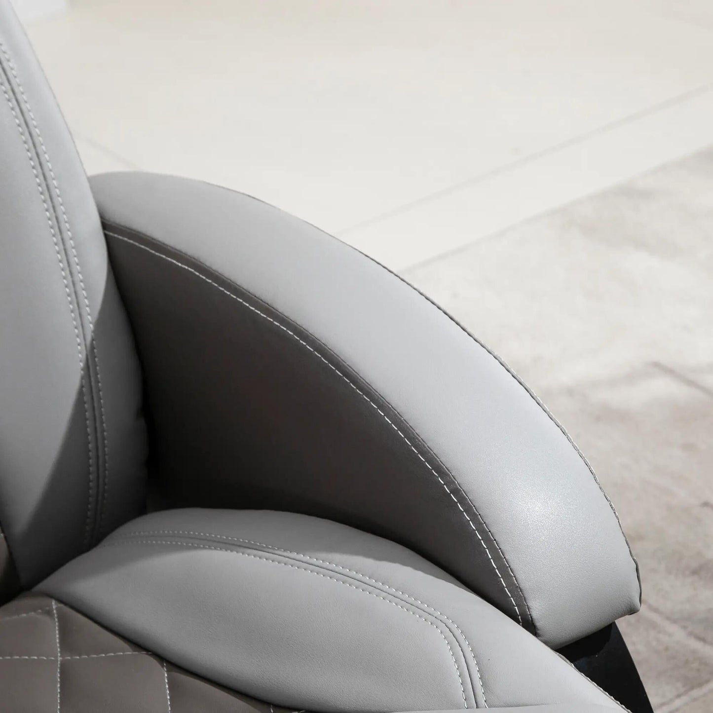Faux Leather Manual Recliner,Adjustable Swivel,Armchair with Footrest