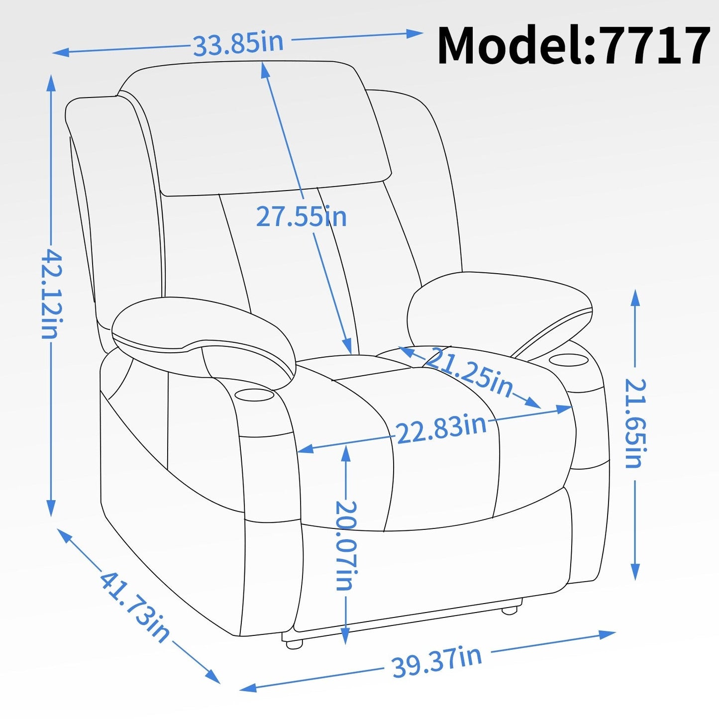 Faux?Leather Power Lift Recliner Chair with Massage, Heat & Dual Motors