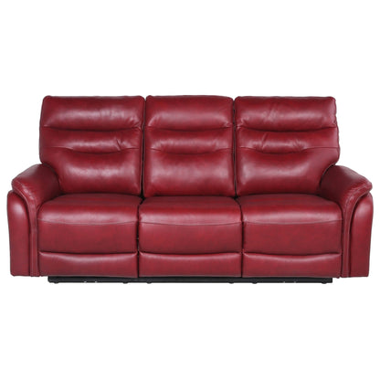 Favara 84 Upholstered Power Reclining Sofa, Red