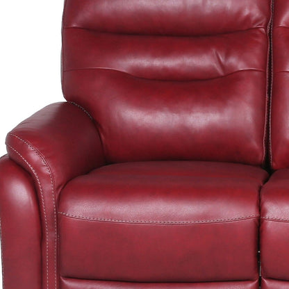 Favara 84 Upholstered Power Reclining Sofa, Red