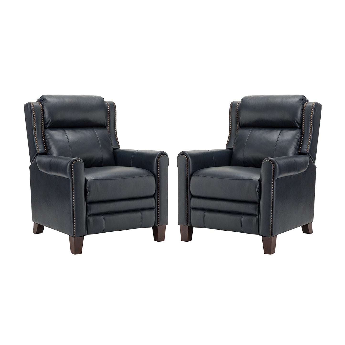 Felisa 32.48 Wide Genuine Leather Manual Recline Set of 2