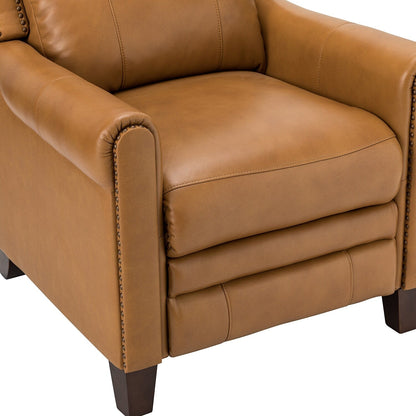Felisa 32.48 Wide Genuine Leather Manual Recline Set of 2