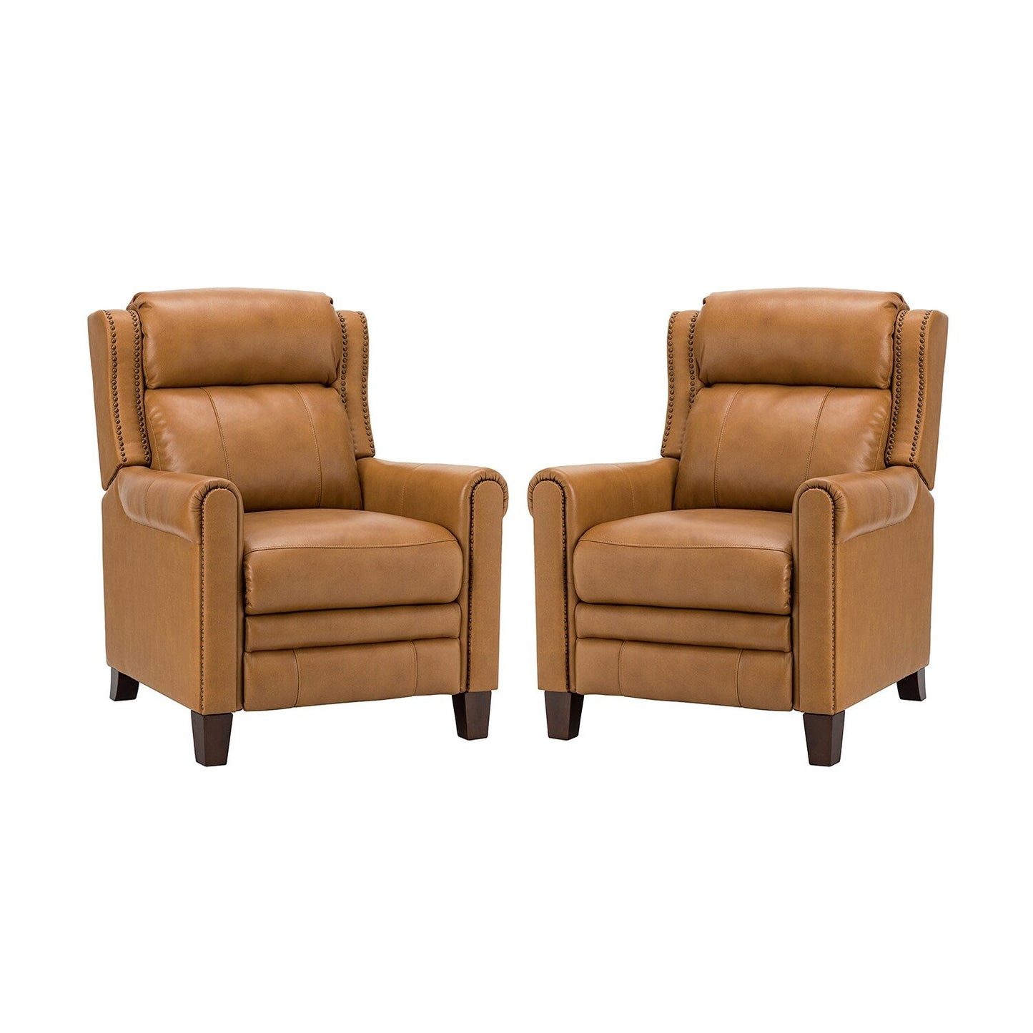 Felisa 32.48 Wide Genuine Leather Manual Recline Set of 2