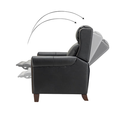 Felisa 32.48 Wide Genuine Leather Manual Recline Set of 2
