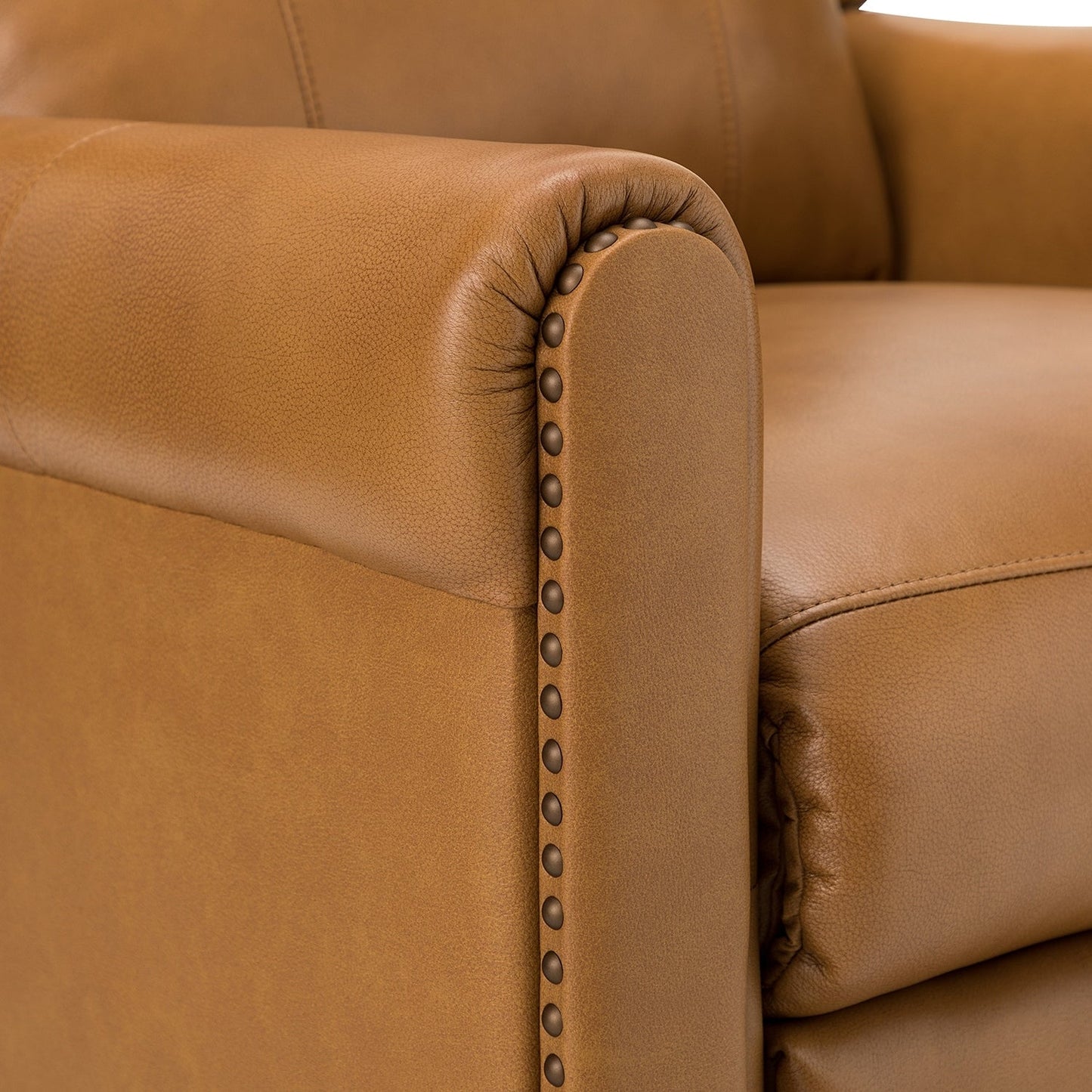 Felisa 32.48 Wide Genuine Leather Manual Recliner