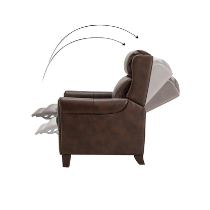 Felisa 32.48 Wide Genuine Leather Manual Recliner