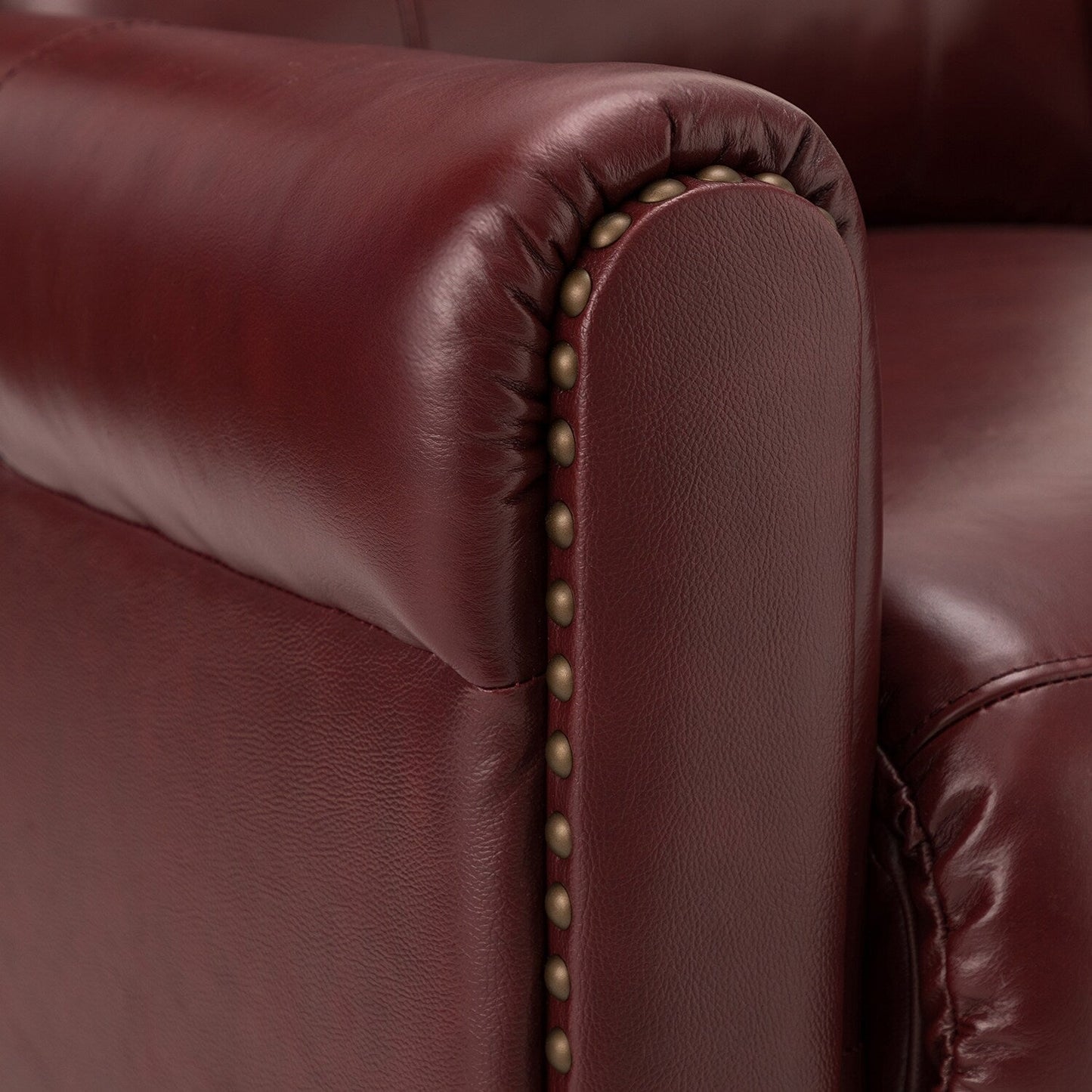 Felisa 32.48 Wide Genuine Leather Manual Recliner