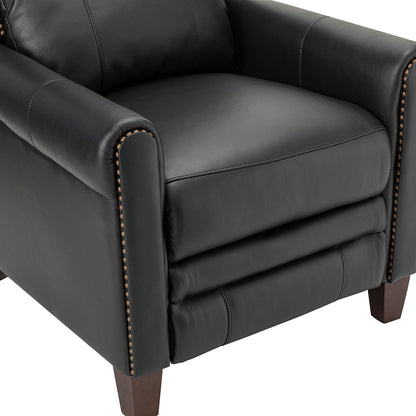 Felisa 32.48 Wide Genuine Leather Manual Recliner