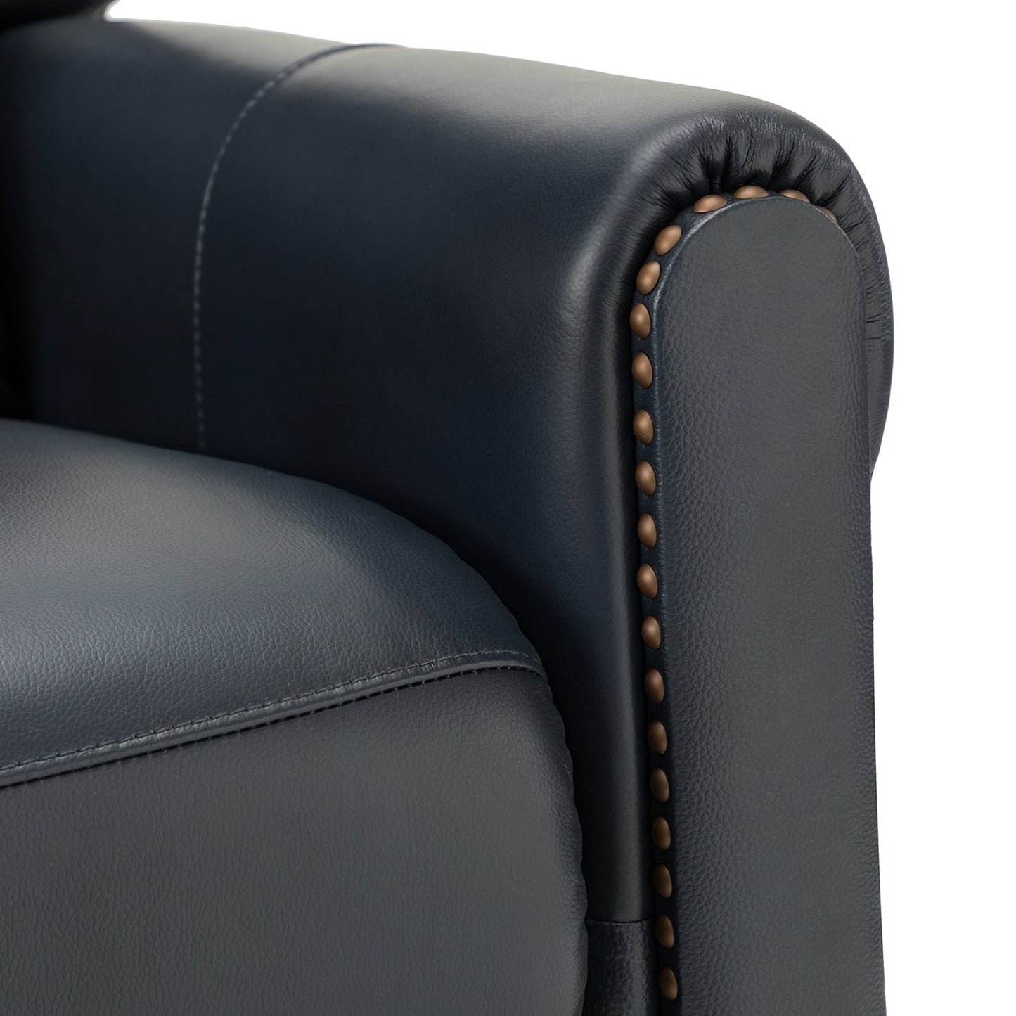 Felisa 32.48 Wide Genuine Leather Manual Recliner
