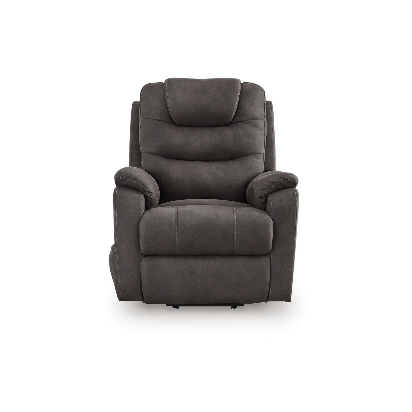 Fily Power Lift Recliner Chair, Heat Massage 40 Inch Gray Faux Leather