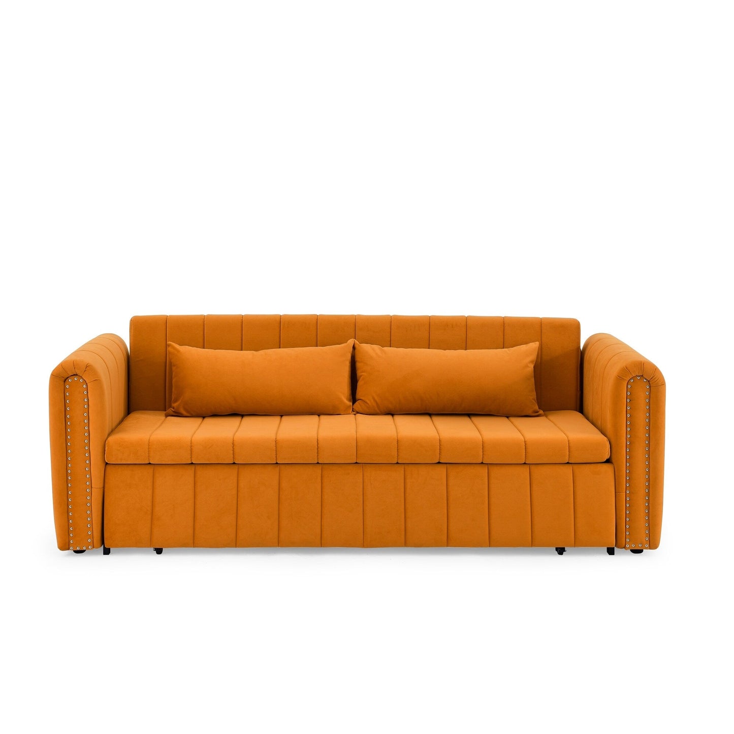 Foam Pull-Out 3-seater Sleeper Sofa Bed with Drawers
