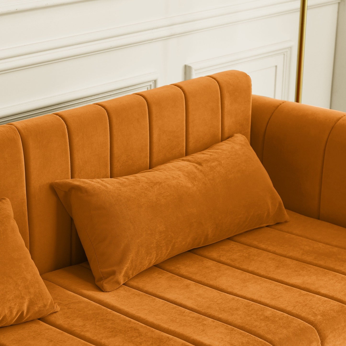 Foam Pull-Out 3-seater Sleeper Sofa Bed with Drawers