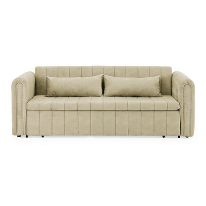 Foam Pull-Out 3-seater Sleeper Sofa Bed with Drawers