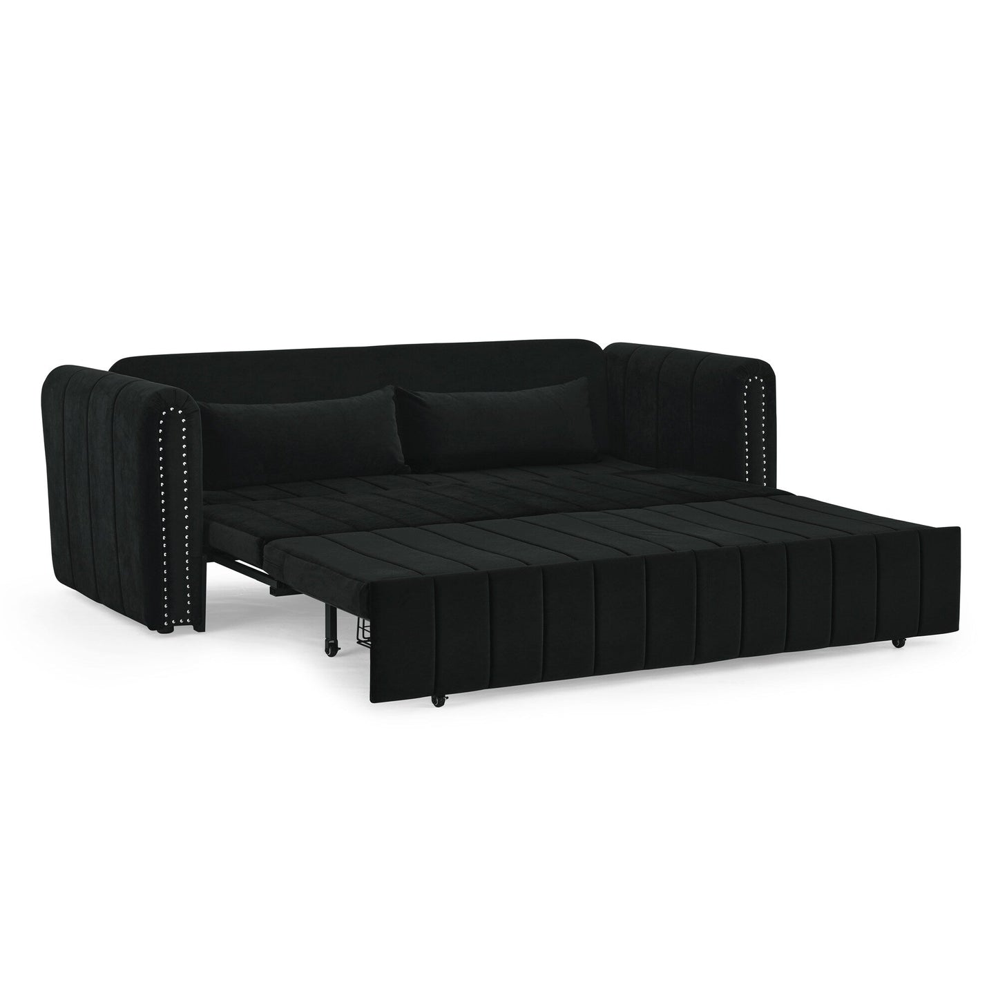 Foam Pull-Out 3-seater Sleeper Sofa Bed with Drawers