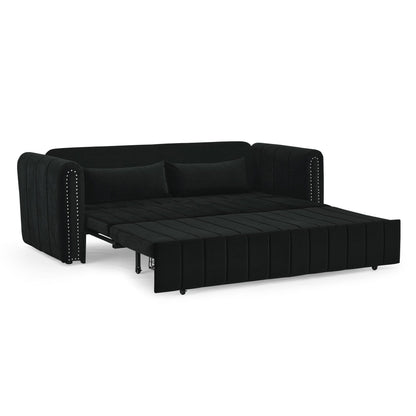 Foam Pull-Out 3-seater Sleeper Sofa Bed with Drawers