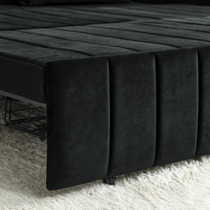 Foam Pull-Out 3-seater Sleeper Sofa Bed with Drawers