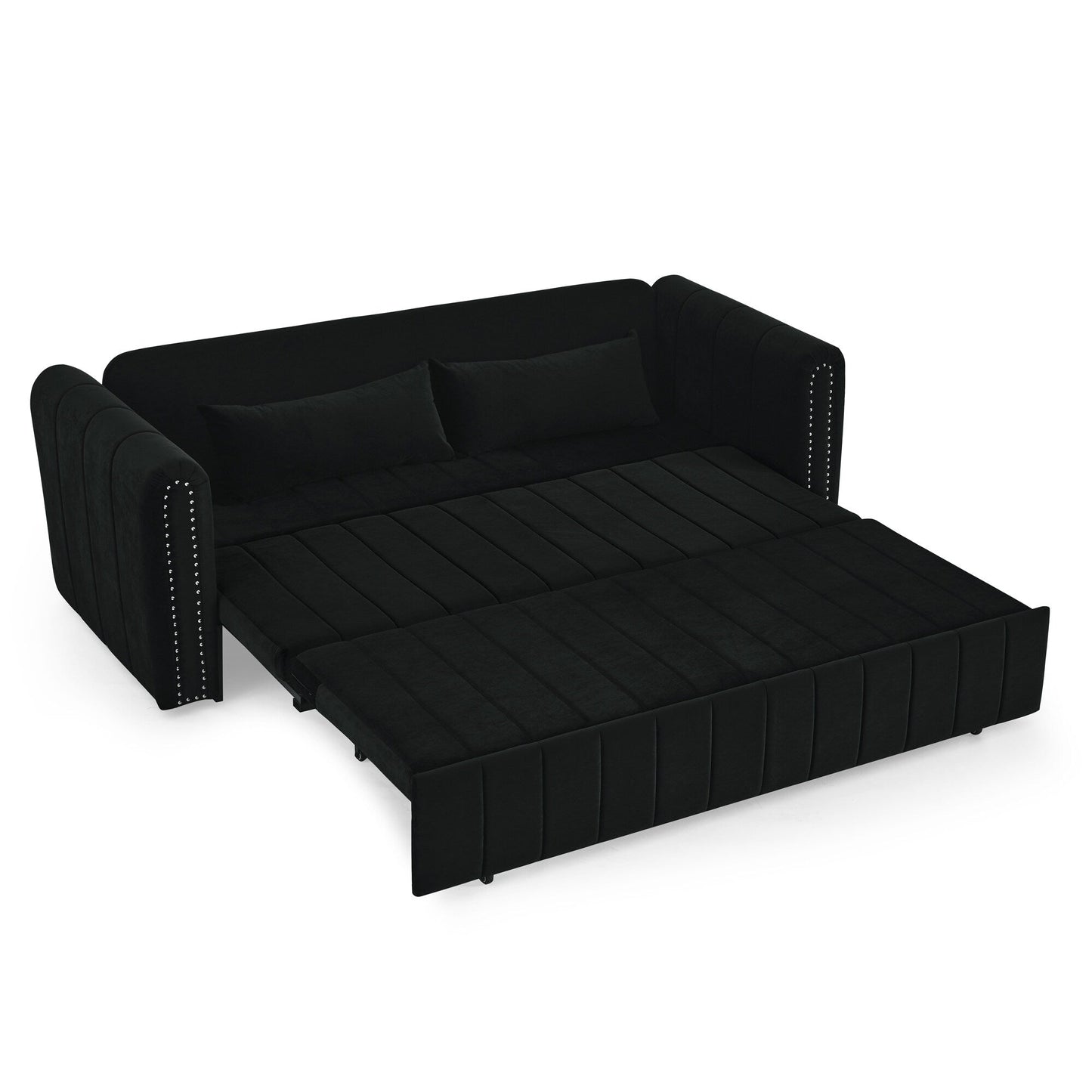 Foam Pull-Out 3-seater Sleeper Sofa Bed with Drawers