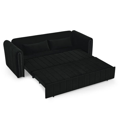 Foam Pull-Out 3-seater Sleeper Sofa Bed with Drawers