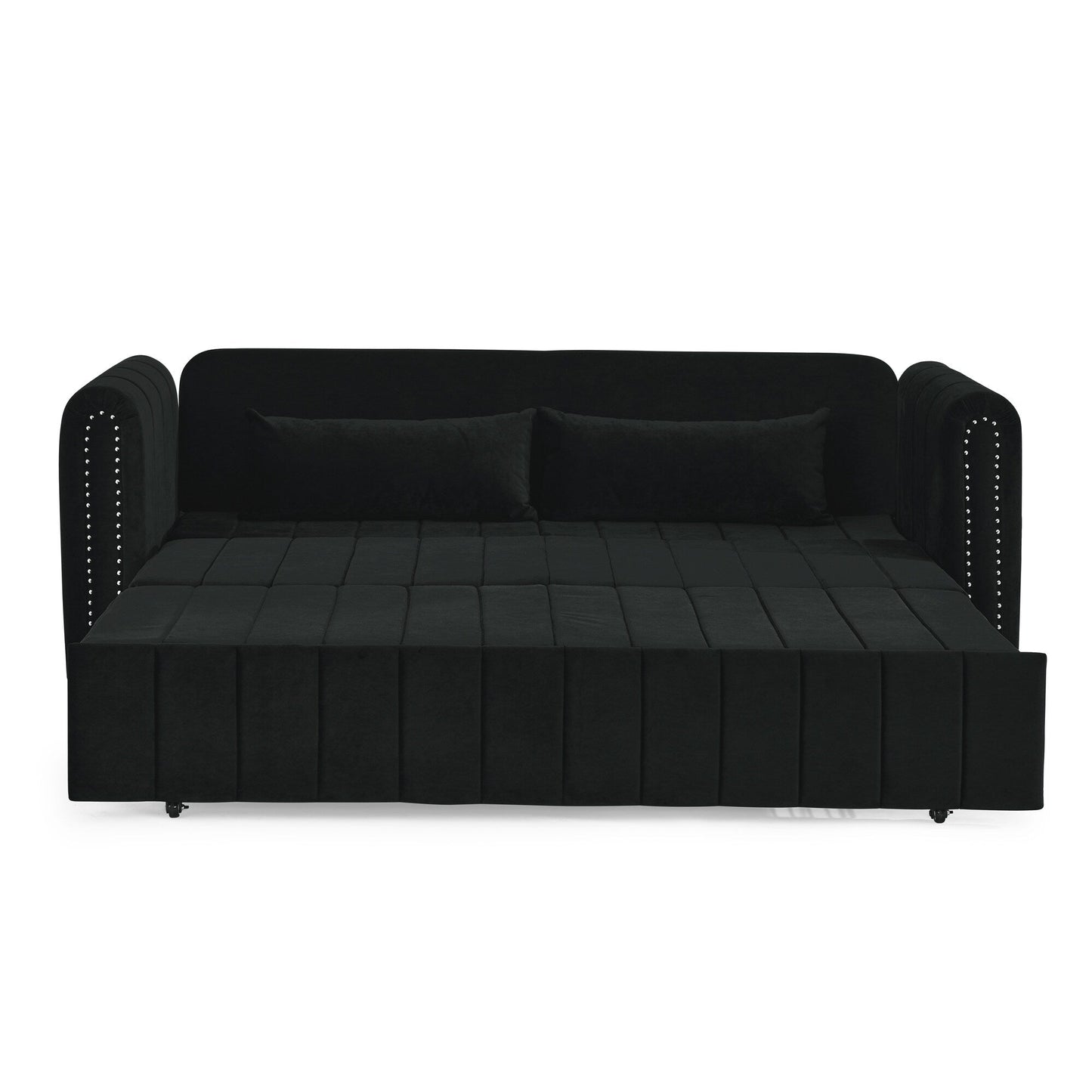 Foam Pull-Out 3-seater Sleeper Sofa Bed with Drawers