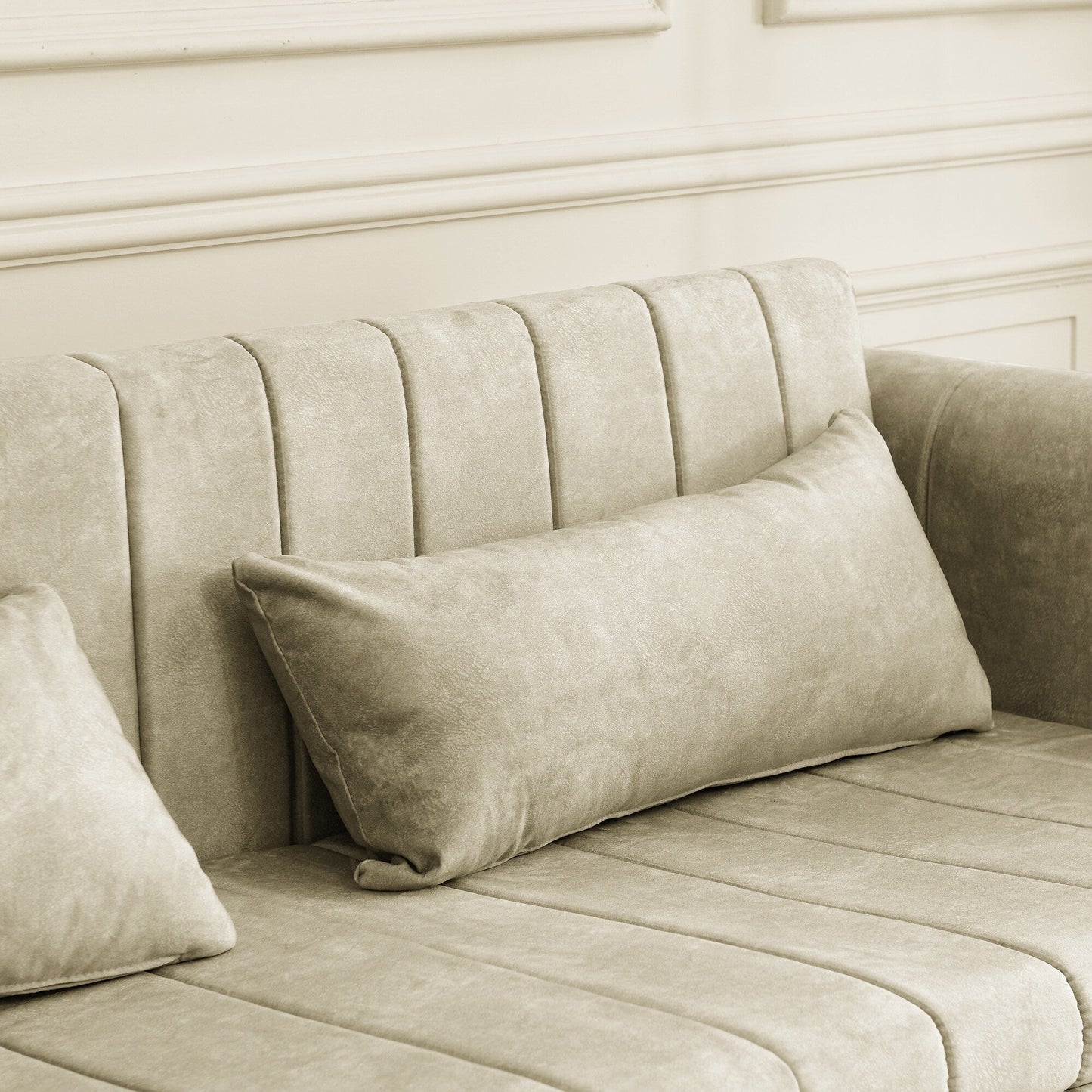 Foam Pull-Out 3-seater Sleeper Sofa Bed with Drawers