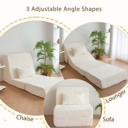 Fold Sofa Bed Sleeper Sofa Guest Chaise Lounge Floor Couch