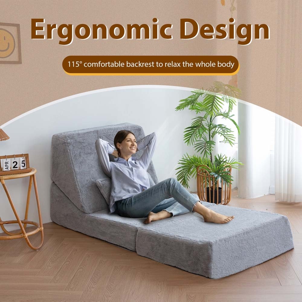 Fold Sofa Bed Sleeper Sofa Guest Chaise Lounge Floor Couch
