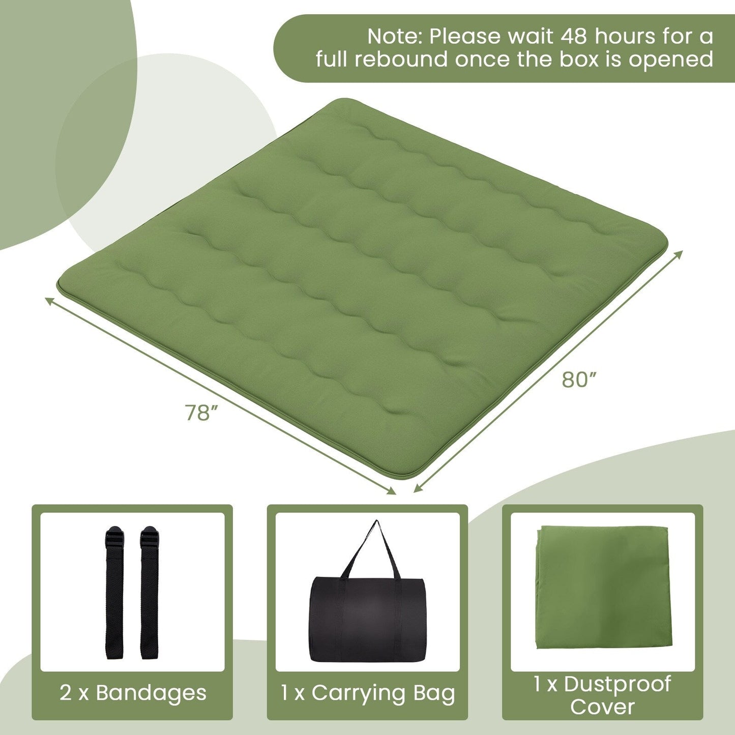 Foldable Floor Mattress for Sleeping with Storage Bag