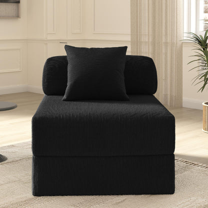 Foldable Sofa Fabric Sofa Bed, high Rebound Density Sponge Sofa